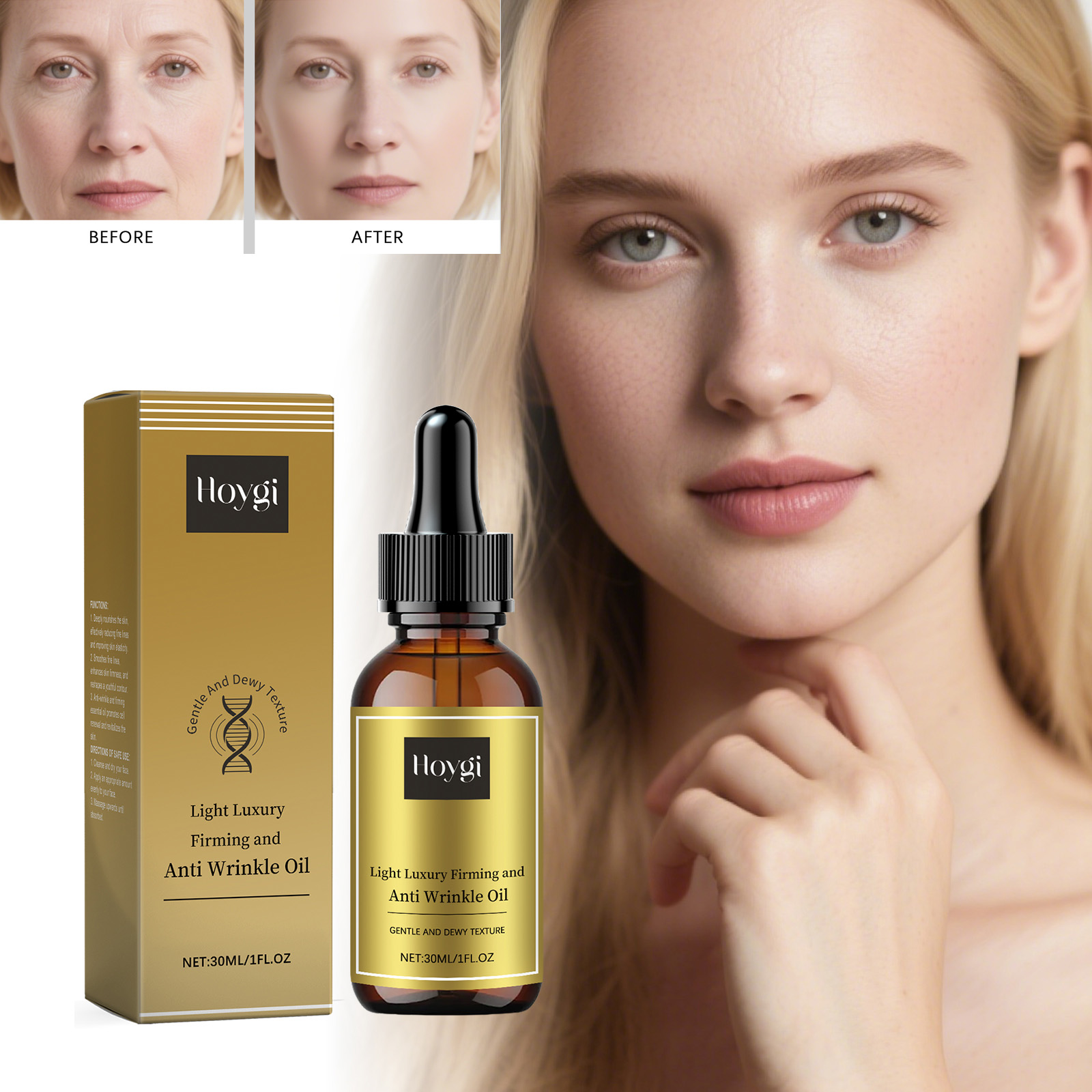 Luxury Skincare & Spa Photos - Olejek do pielęgnacji twarzy ujędrniający, liftingujący,