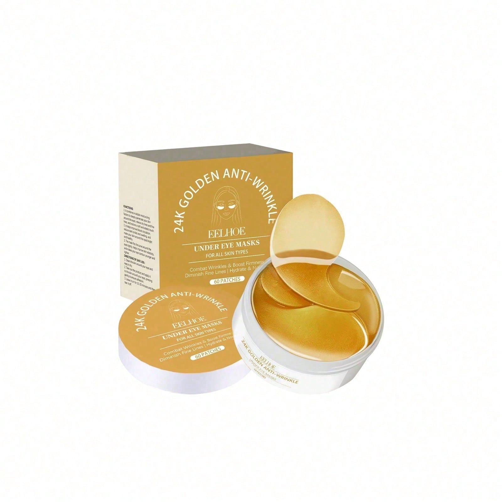 Luxury Skincare Lines - Maska pod oczy z 24-karatowego złota,