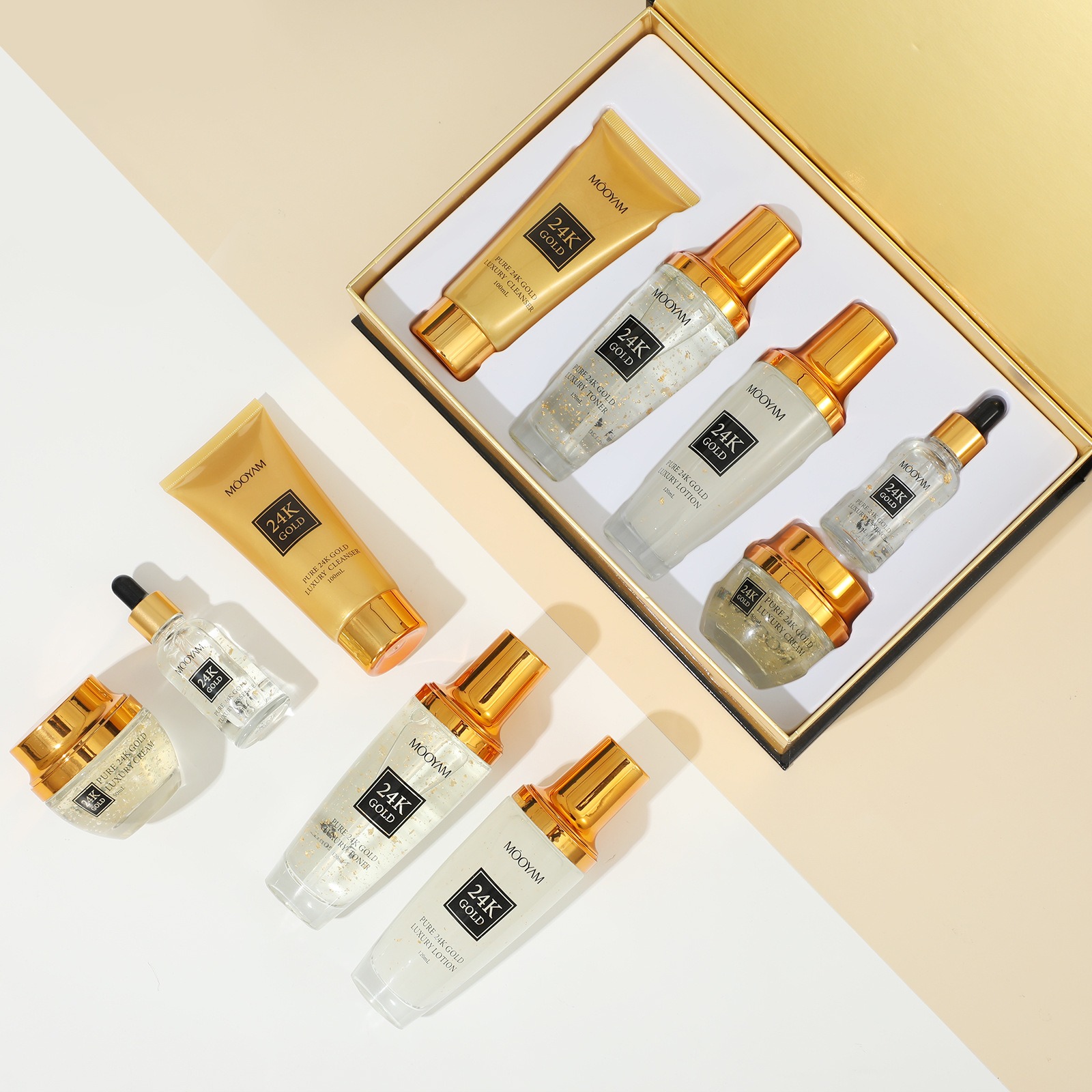 Złoty zestaw 24K LUXURY nawilż – Luxury Skincare Lines recenzja i cena